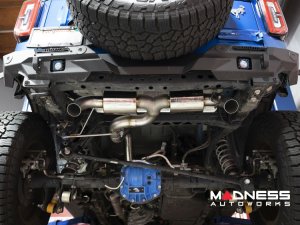 Ford Bronco Performance Exhaust System - Cat Back - Dual Exit - Injen - 3" - Black Tips